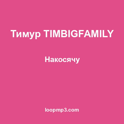 Тимур TIMBIGFAMILY - Накосячу