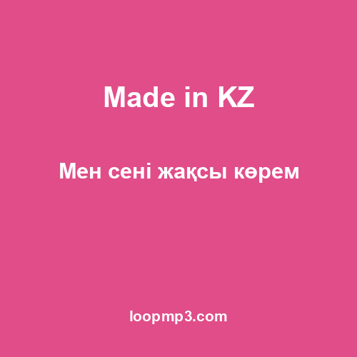 Made in KZ - Мен сені жақсы көрем