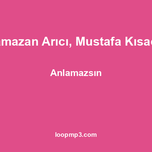 Ramazan Arıcı, Mustafa Kısacık - Anlamazsın